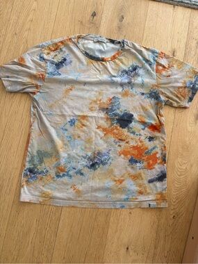 Scotch & Soda Multicolor Abstract Tie-Dye Short Sleeve Tee